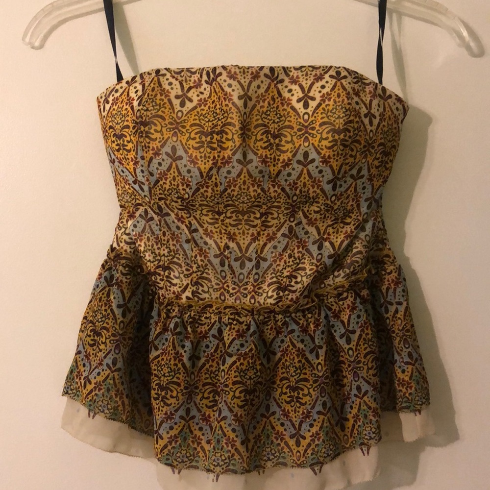 Bebe peplum tube top worn a couple of times